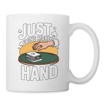 Euchre Just One More Hand Card Game - Mug - white - Right