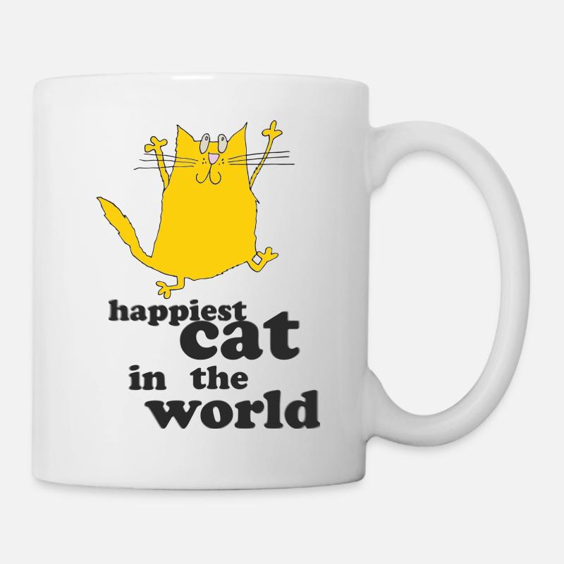 Happiest cat in the world - Mug - white