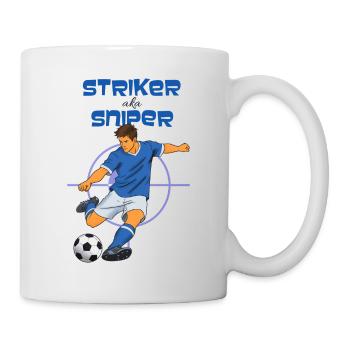 Thème de football Striker Sniper (Striker) - Mug blanc - blanc - Droite