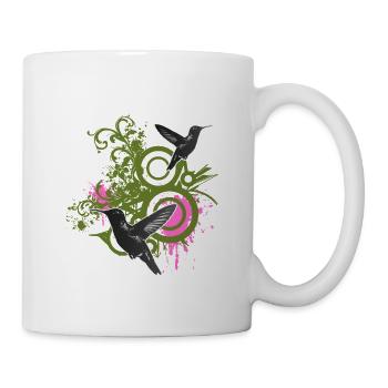Liberté Colibris Urbains - Mug blanc - blanc - Droite