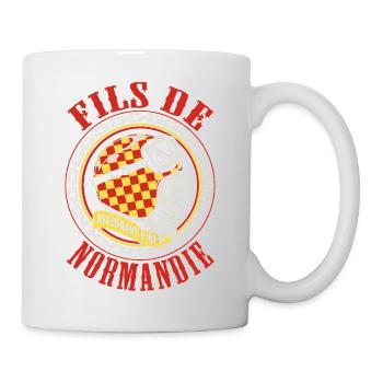 Fils de Normandie fierté normande design - Mug blanc - blanc - Droite