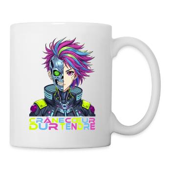 Cyber Girl Crâne dur Coeur tendre - Mug blanc - blanc - Droite