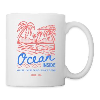 Ocean Inside Palm Island - Mug - white - Right