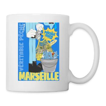 Marseille Poiscaille Fraîche - Mug blanc - blanc - Droite