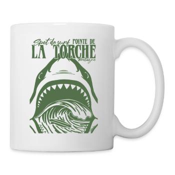 La Torche Surf Requin Bretagne - Mug blanc - blanc - Droite