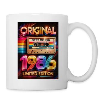 Original-Neon-Kassette von 1986 - Tasse - Weiß - Rechts