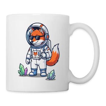 Cosmo Fox Astronaut Space Explorer - Tasse - Weiß - Rechts