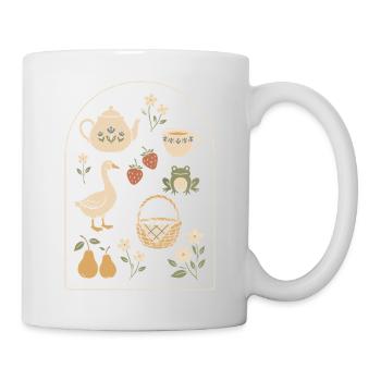 Douceur Champêtre: Nature and Vintage Tea - Mug - white - Right