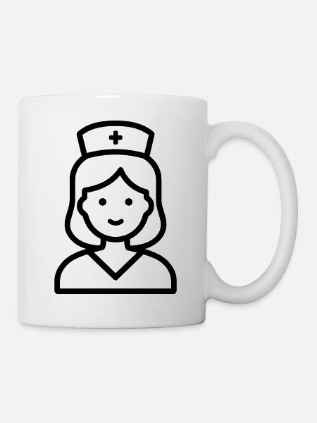 Krankenschwester - Tasse - Weiß