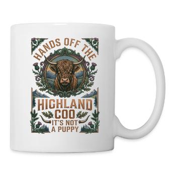 Vache des Highlands - Mug blanc - blanc - Droite
