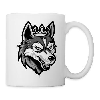 Couronne de chien husky - Mug blanc - blanc - Droite
