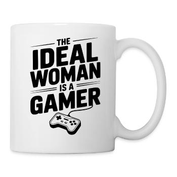 La femme de l’idée est une joueuse - Mug blanc - blanc - Droite