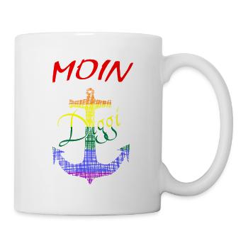 Moin Rainbow Anchor - Mug blanc - blanc - Droite