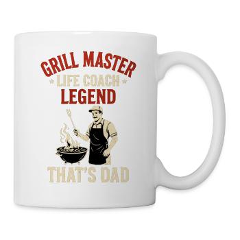 Grill Master Life Coach Legend - Dad Gift - Mug - white - Right