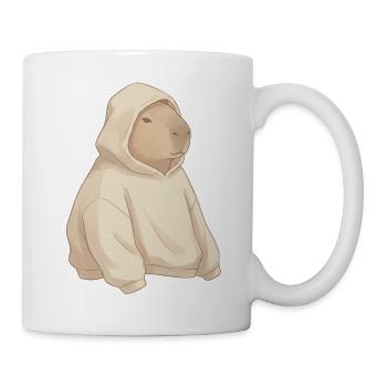 Kamel Hoodie: Cozy Streetstyle - Tasse - Weiß - Rechts
