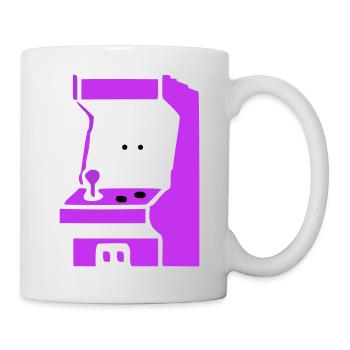  Spielautomat Arcade Silhouette - Tasse - Weiß - Rechts