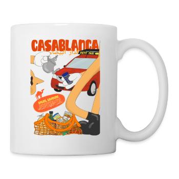 Casablanca Petit Taxi et Délices - Mug blanc - blanc - Droite