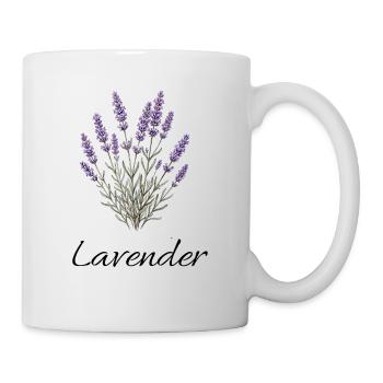 Lavender Dreams – Botanical Vintage Illustration - Mug - white - Right