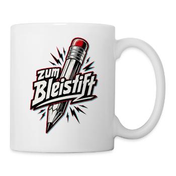 zum Bleistift - Tasse - Weiß - Rechts