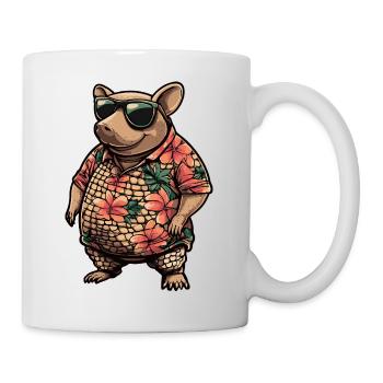 Vacances de bandes dessinées Armadillo - Mug blanc - blanc - Droite