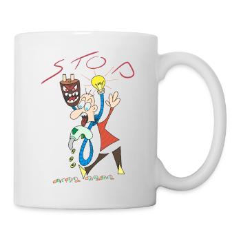 Stop the increase in energy. - Mug - white - Right