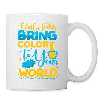 Designer de manucures Salon de manucure cosmétiques - Mug blanc - blanc - Droite