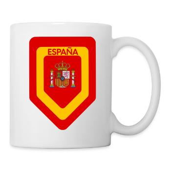 Spanien Wappen Druck - Tasse - Weiß - Rechts
