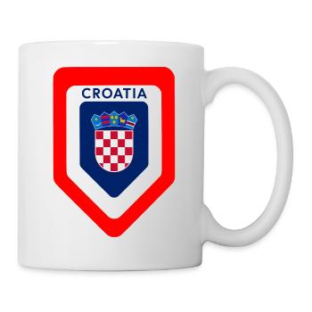 Armoiries croate - Mug blanc - blanc - Droite