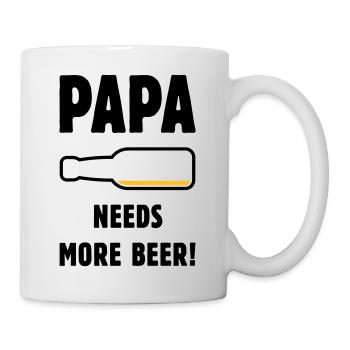 Papa a besoin de plus de bière ! (Bière Père Papa / POS 2C) - Mug blanc - blanc - Droite