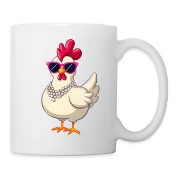 Poulet - Mug blanc - blanc - Droite