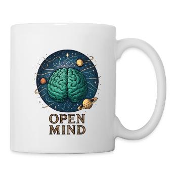 Offener Geist im Weltraum - Tasse - Weiß - Rechts