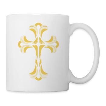 Motif de croix - Mug blanc - blanc - Droite