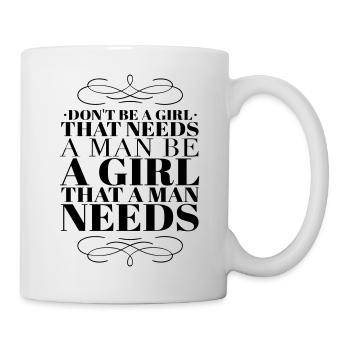 Independent Girl Empowerment Quote - Mug - white - Right