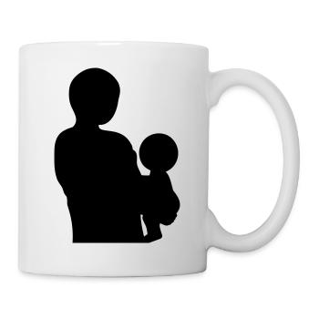 Family Silhouette Parents Children Love Together - Mug - white - Right