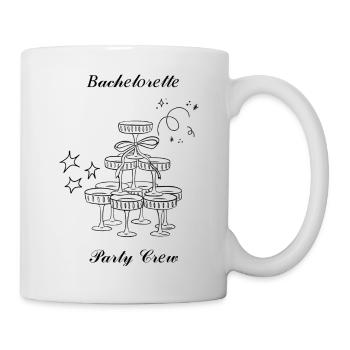 Équipe de la fête de jeune fille - Mug blanc - blanc - Droite