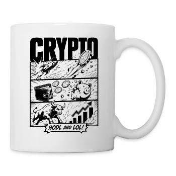 HODL LOL Crypto Comic - Mug - white - Right