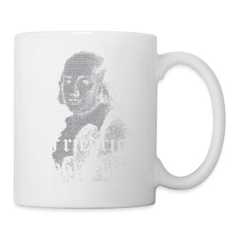 Friedrich Hölderlin portrait design - Mug - white - Right
