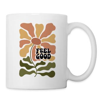 Feel Good Flower Retro Psychedelia - Mug - white - Right