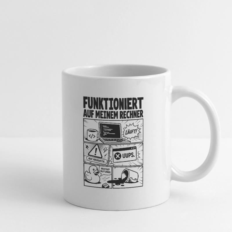 Läuft Coding Comic Design Tasse