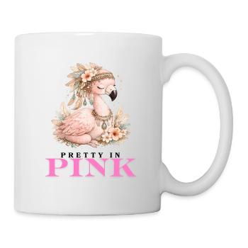 Flamingo Blossoms Pink - Mug - white - Right