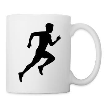 rennen_silhouette - Mug - white - Right