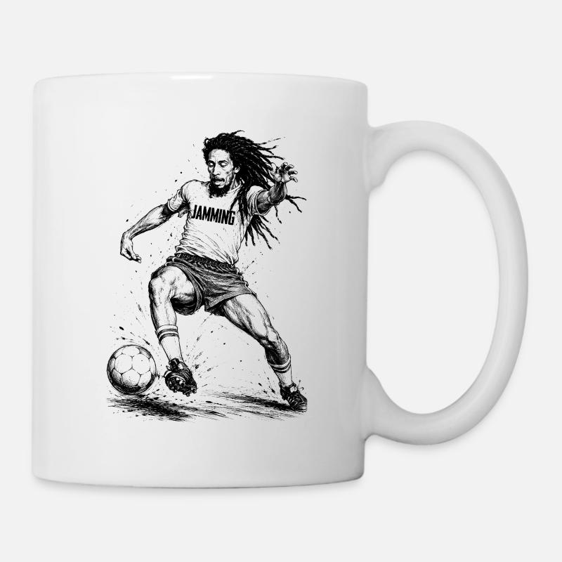 Jammin Kick Dreadlock Soccer Hero - Mug - white