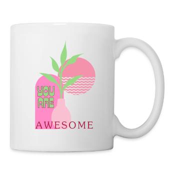 You are awesome  - Tasse - Weiß - Rechts