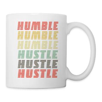 Bescheidener Hustle Unternehmer Geschäftsmann Businesswo - Tasse - Weiß - Rechts