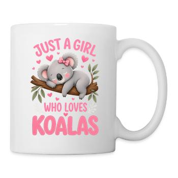 Juste une fille qui aime les koalas - Mug blanc - blanc - Droite