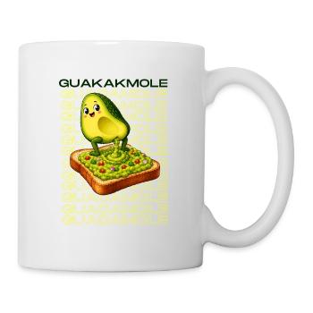 Avocado-Charme auf Guacamole-Toast - Tasse - Weiß - Rechts