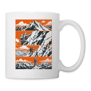 Bergsteiger Kletter Abenteuer - Tasse - Weiß - Rechts