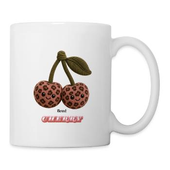 Leopard Cherries Cuddle Duo - Mug - white - Right