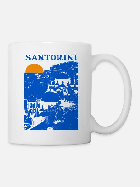 Santorin - Tasse - Weiß