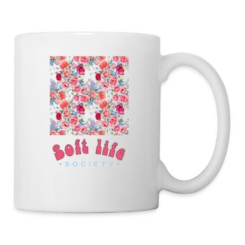 Gentle Blossoms Soft Life Graphic - Mug blanc - blanc - Droite